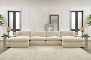 Elyza Linen 4 - Piece Double Chaise Sectional - DMV FurnitureSectional