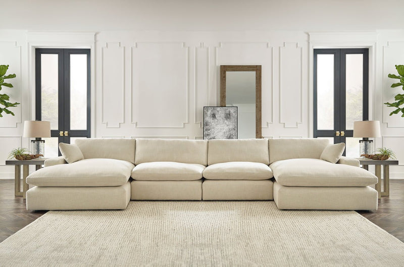 Elyza Linen 4 - Piece Double Chaise Sectional - DMV FurnitureSectional