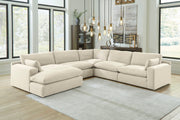 Elyza Linen 5 - Piece LAF Chaise Sectional - DMV FurnitureSectional