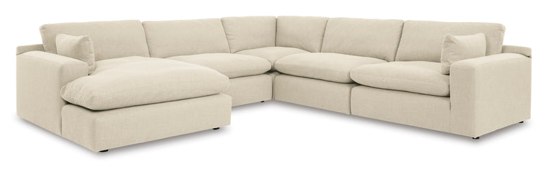 Elyza Linen 5 - Piece LAF Chaise Sectional - DMV FurnitureSectional