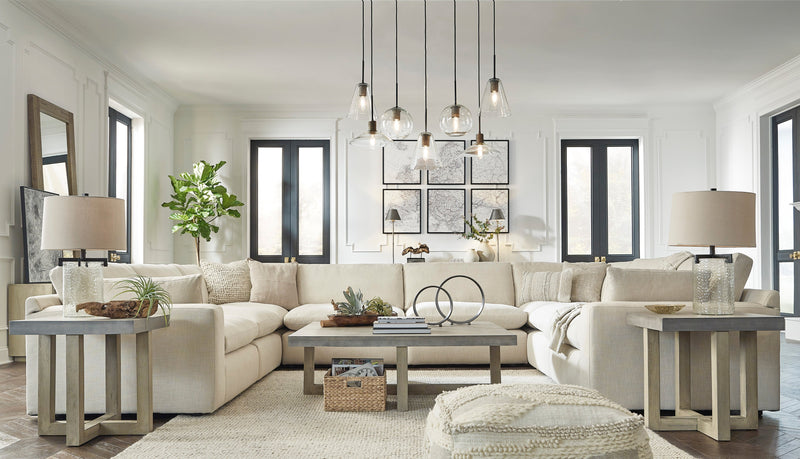 Elyza Linen 8 - Piece Chaise Sectional - DMV FurnitureSectional