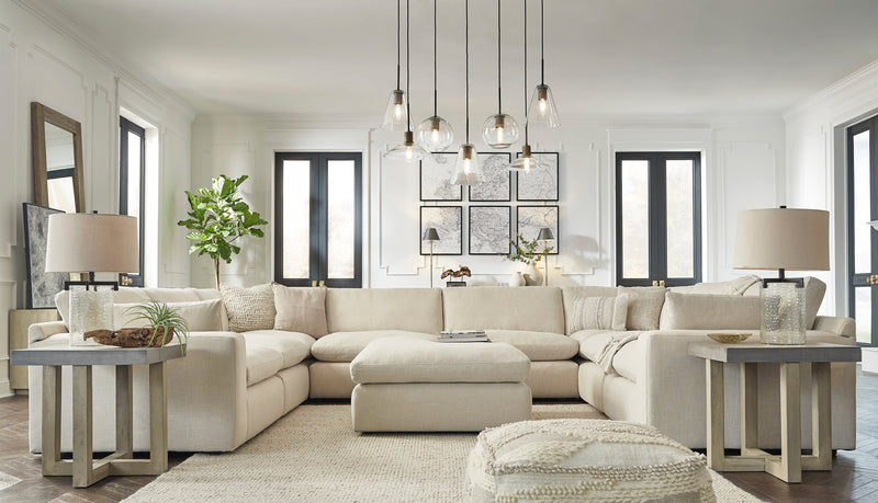 Elyza Linen 8 - Piece Chaise Sectional - DMV FurnitureSectional