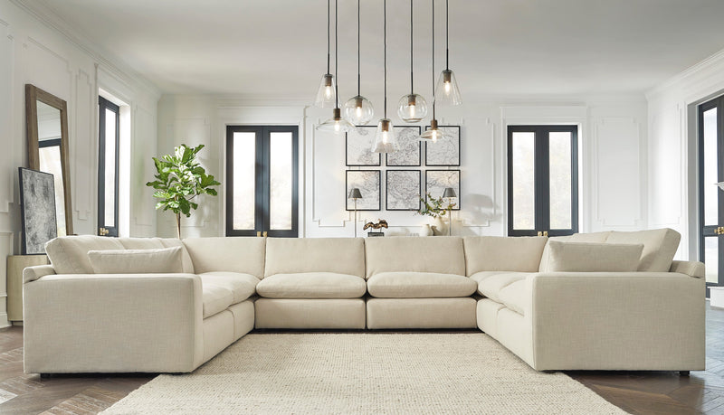 Elyza Linen 8 - Piece Chaise Sectional - DMV FurnitureSectional