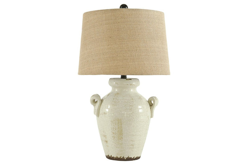 Emelda Cream Table Lamp - DMV FurnitureTable Lamp