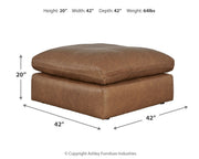 Emilia Caramel 5-Piece Sectional with Ottoman from Ashley - DMV Furniture