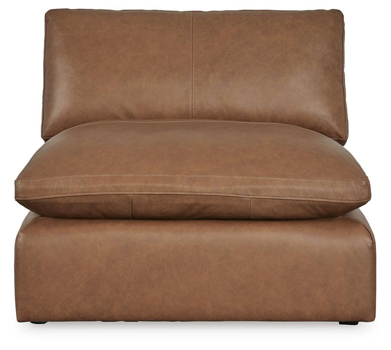 Emilia Caramel 3-Piece Sectional and 2 Ottomans - 30901U2