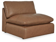Emilia Caramel 3-Piece Sectional and 2 Ottomans - 30901U2