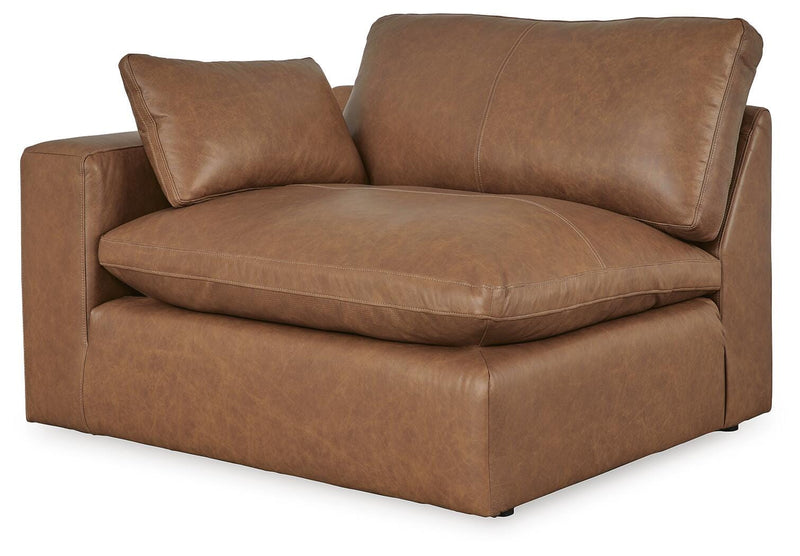 Emilia Caramel 3-Piece Sectional Sofa, 2-Piece Sectional Loveseat and Ottoman - 30901U3