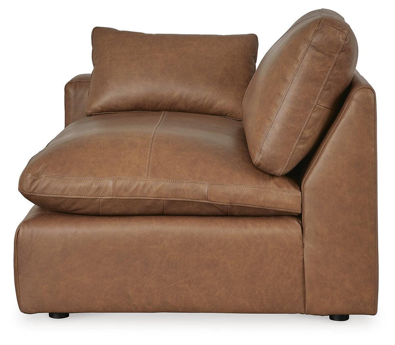 Emilia Caramel 3-Piece Sectional Sofa, 2-Piece Sectional Loveseat and Ottoman - 30901U3