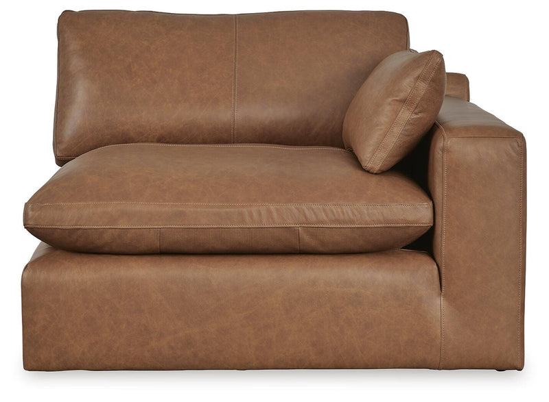 Emilia Caramel 3-Piece Sectional Sofa, 2-Piece Sectional Loveseat and Ottoman - 30901U3