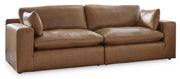 Emilia Caramel Leather Modular Living Room Set from Ashley - DMV Furniture