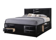 Emily Black King Storage Platform Bed - DMV FurnitureKing Bed