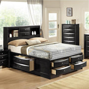 Emily Black Queen Storage Platform Bed - DMV FurnitureQueen Bed