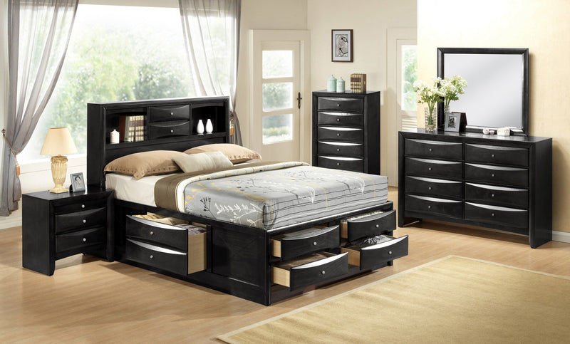 Emily Black Storage Platform Bedroom Set - DMV FurnitureBedroom Set
