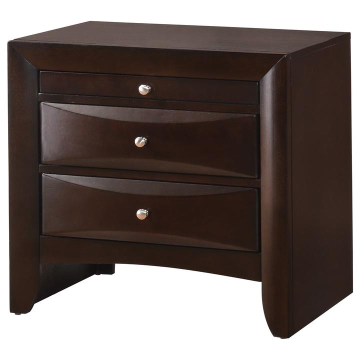 Emily Dark Cherry Nightstand - DMV FurnitureNightstand