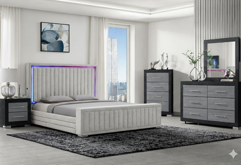 Elias/Emma Regular Fb Natural King Bed Group - ELIAS/EMMA-REG-NATURAL-KBG