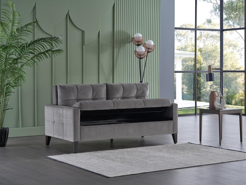 Emmett Theo Gray Sleeper Living Room Set