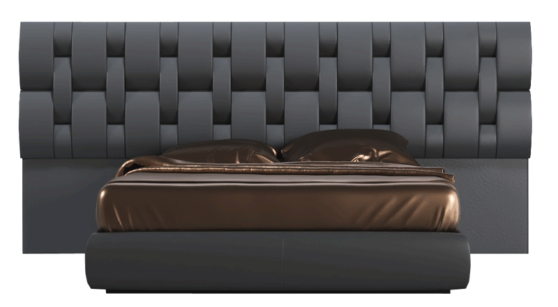 Emporio Black Bed Queen - DMV Furniture