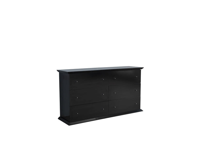 Erika Black 4 pc Queen Bedroom Set - ERIKABEDROOM-4PCQ