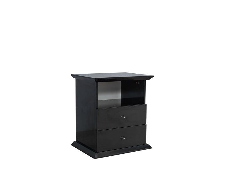Erika Black 4 pc Queen Bedroom Set - ERIKABEDROOM-4PCQ