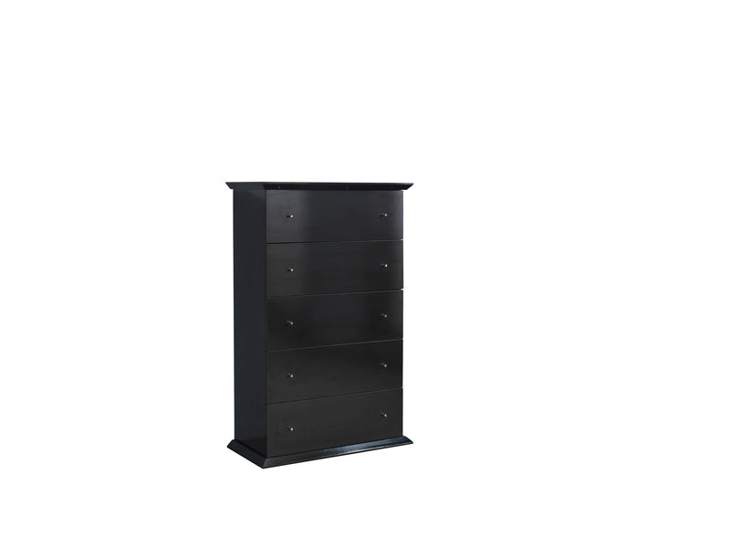 Erika Black 4 pc Queen Bedroom Set - ERIKABEDROOM-4PCQ