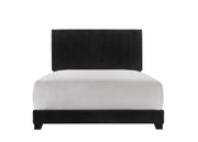 Erin Black Faux Leather Full Bed - DMV FurnitureFull Bed