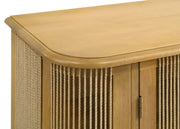 Ervine 3-Door Rope Panel Sideboard Accent Storage Cabinet Natural - 950460