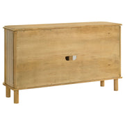 Ervine 3-Door Rope Panel Sideboard Accent Storage Cabinet Natural - 950460
