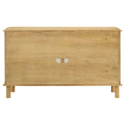 Ervine 3-Door Rope Panel Sideboard Accent Storage Cabinet Natural - 950460