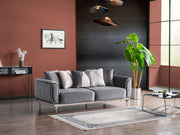 Esperanza 4-pieces (Sofa & Loveseat & 2 Chair) Livingroom Set Dark Grey in Dark Grey - 200-ESP-DRNDGRAY-3211