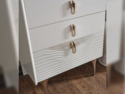 Esperanza Bedroom (Queen Frame With Headboard & Dresser With Mirror & Ottoman & 2 Nightstand) - 200-ELIF-ESP-A231-QBED-SET