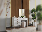Esperanza Bedroom (Queen Frame With Headboard & Dresser With Mirror & Ottoman & 2 Nightstand) - 200-ELIF-ESP-A231-QBED-SET