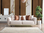 Esperanza Stationary Sofa in White - 200-ELIF-ESP-A234-3
