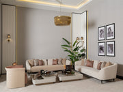 Essenza 4-pieces (2 Sofa &  2 Chair) Livingroom in Cream - 200-GAB-ESS-3311