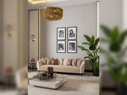 Essenza 4-pieces (2 Sofa &  2 Chair) Livingroom in Cream - 200-GAB-ESS-3311