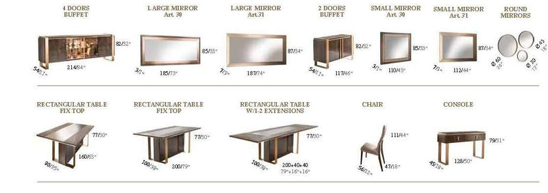Essenza Dining By Arredoclassic, Italy Set - DMV FurnitureDining Room Set