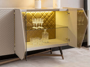 Essenza Diningroom (Consol With Mirror & Dining Table & 6 Dining Chair) - 200-GAB-ESS-DT-6-SET