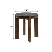 Estella End Table w/Marble Top - LV06886