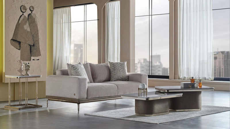 Estella Love Seat  (Mondero Cream) - 15-EST-CREAM-02-0