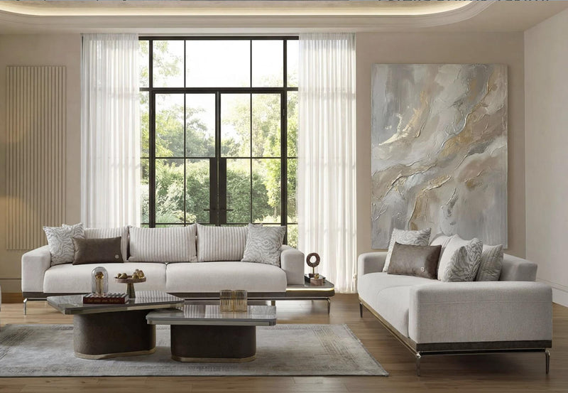 Estella Right Facing Sofa (Mondero Cream) - 15-EST-CREAM-03-0
