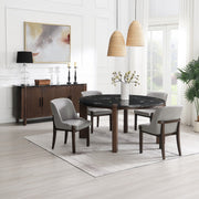 Estella Round Dining Table w/Marble Top - DN06880