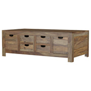 Esther 6-drawer Solid Wood Coffee Table Natural Sheesham - 723888