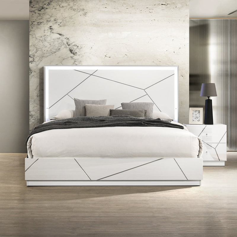 Esther Queen Bed w/LED - BD05882Q