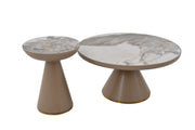 ET2006G 19 X 20 IRON + CERAMIC END TABLE - 210000007403