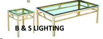 ET2009G 19 X 19 X 20 GOLD STAINLESS + GLASS END TABLE - 210000007393