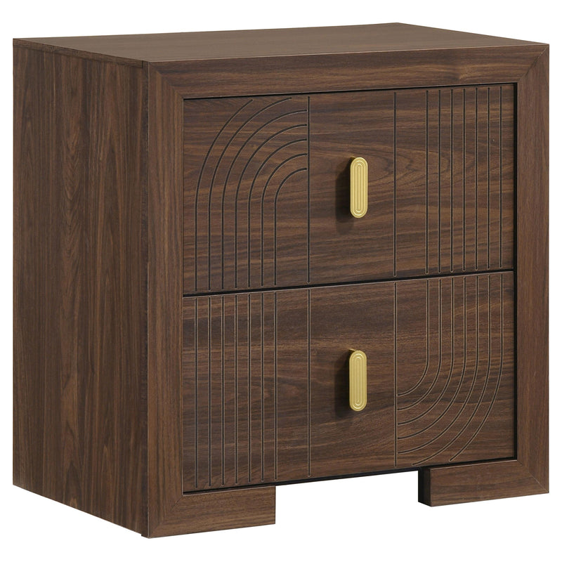 Etienne 5-piece Eastern King Bedroom Set Walnut - 225121KE-S5