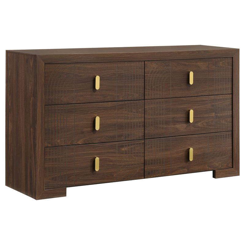 Etienne 5-piece Full Bedroom Set Walnut - 225121F-S5