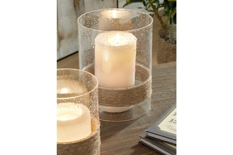 Eudocia Clear Candle Holder (Set of 2) - DMV FurnitureOther Products