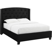 Eva Black Upholstered Queen Bed - DMV FurnitureQueen Bed
