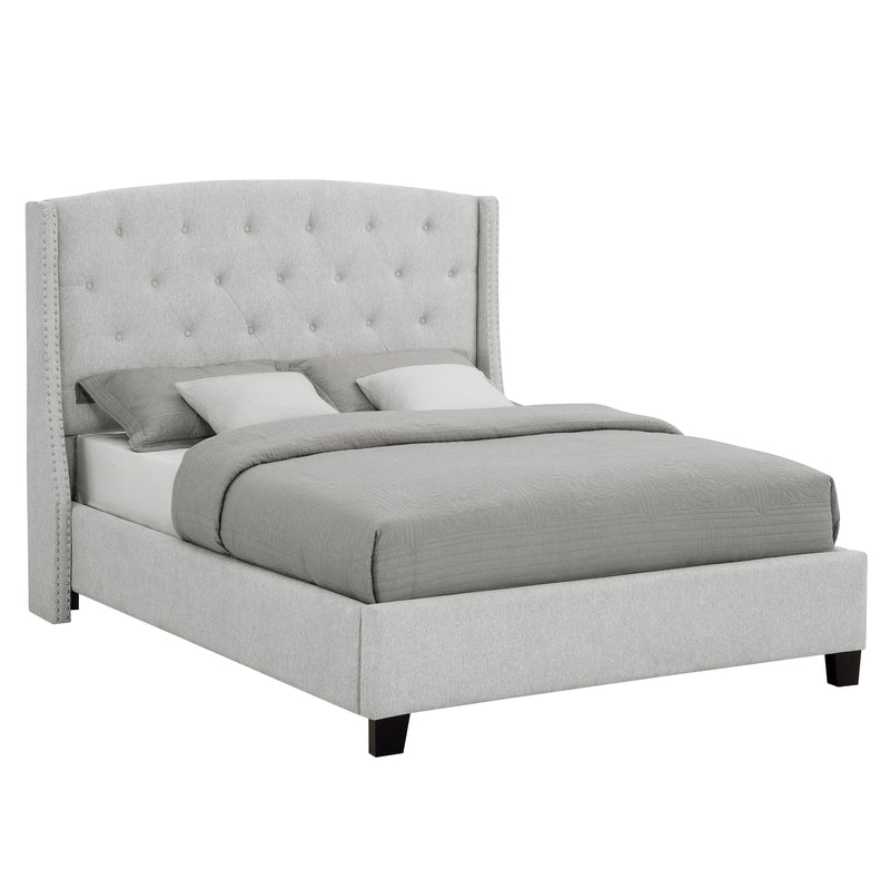Eva Dove Gray King Upholstered Bed - DMV FurnitureKing Bed
